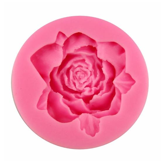

Силиконовая форма для мастики, торта, шоколада, сахара, резак, инструмент для выпечки в виде цветка розы розовый