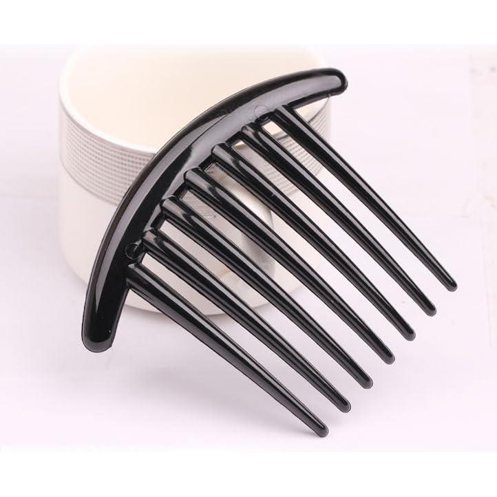 6pcs Updo Hair Accessories Set, 7-Tooth Twist Comb Hairpin, Hair Stick for Easy Hair Styling, Black + Brown