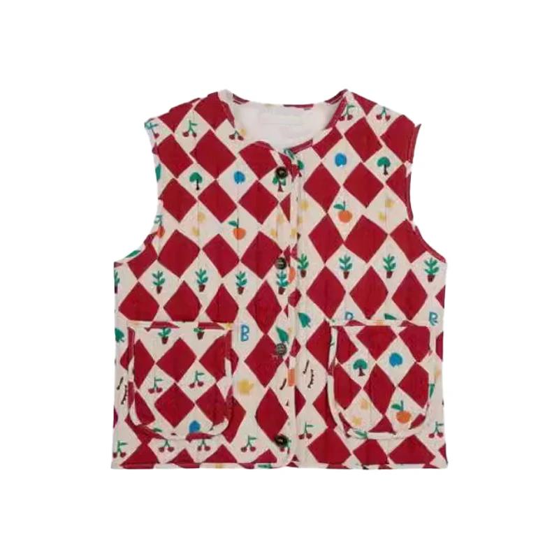 

2024 New Autumn Winter Warm Jacket Children s Cotton-padded Clothes Boys Girls Full Printed Jacket Kids Cotton Jacket 110