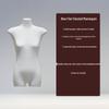 Korean Style Flat Body Female Mannequin with Wide Shoulders for Women's Clothing Display
