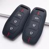 Silicone Key Cover for Ford 3 Button Smart Key, Fits Ford Focus Mondeo Kuga Escape MK4 Mustang, Shockproof Key Fob Holder, Protective Accessory