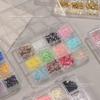 12 Grids 3D Nails Charms Mixed Special-Shaped Diamonds Flat Bottom Diamonds Pearl Sequins Butterfly Diy Manicure Parts