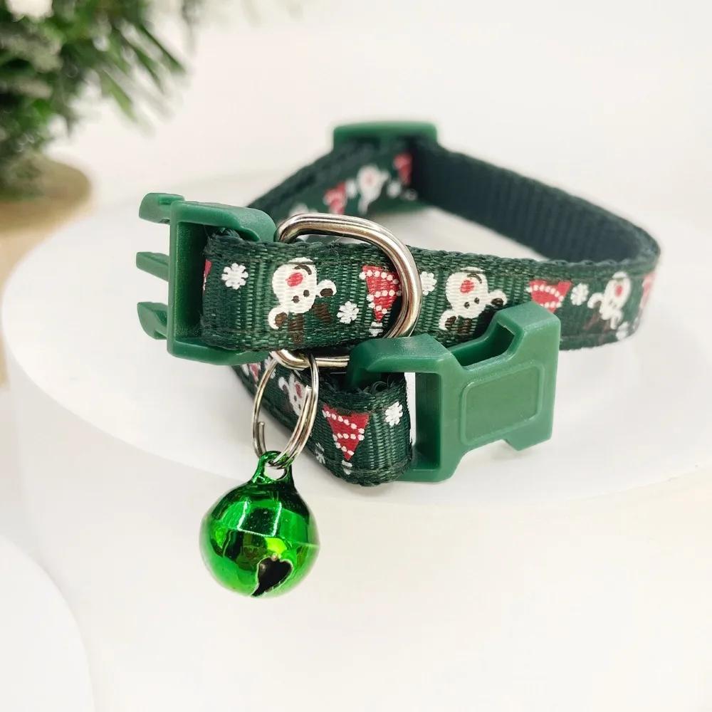 Christmas Safety Buckle Dog Collars Snowflake Tree Christmas Pet Collar Adjustable Collar Cat Collar Pet Accessories Wholesale