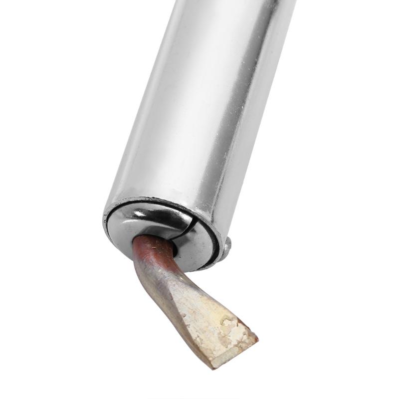 New 1Pc  Electric Soldering Iron Solder Welding Chisel Tip Wood Handle Home Tool