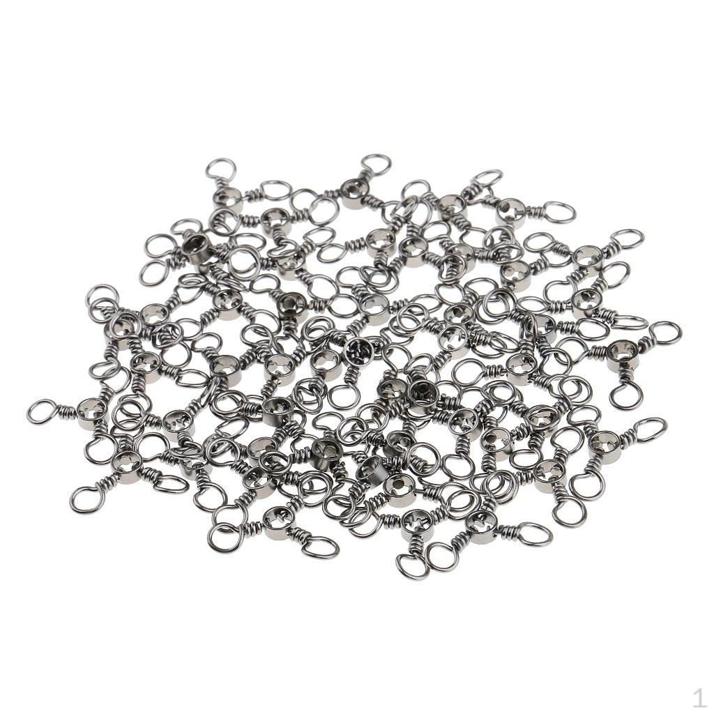 

50 шт. вертлюг для морской рыбалки, звенья, вертлюжное кольцо - 3 #