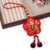 the god of fortune The God of Wealth Pendant Embroidered Red Chinese New Year Decoration Year of the Horse Chinese Style
