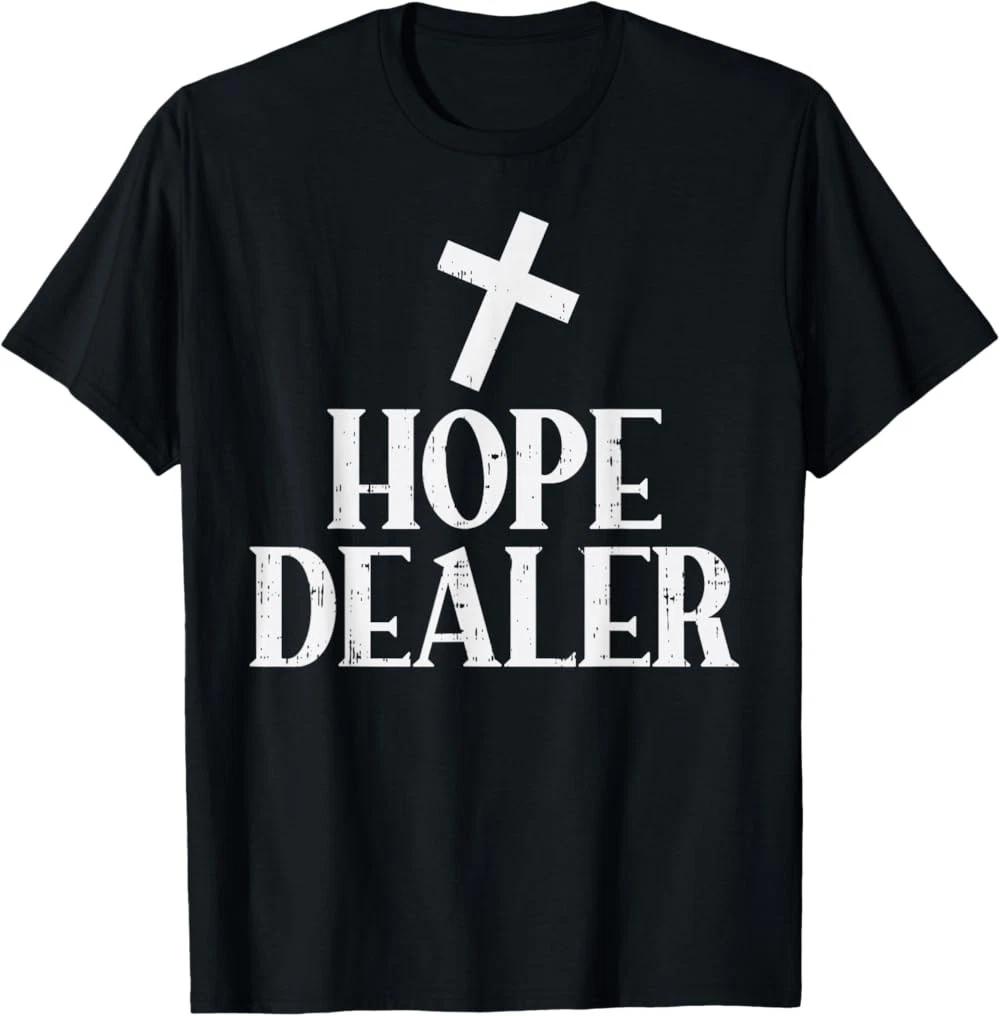 RARE! Hope Dealer Cross God Jesus Faith Religious Christian Gift T-Shirt 2XL
