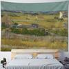 Vintage Lotus Wall Hanging Tapestry Art Poster Van Gogh Oil Painting Aesthetic Decor for Living Room And Bedroom