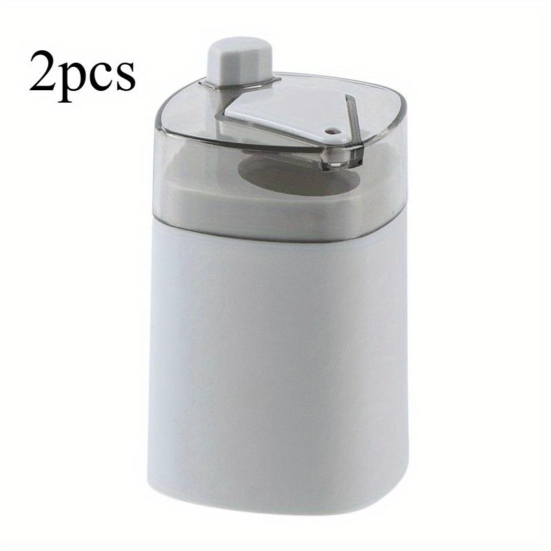 2pcs Toothpick Box Creative Automatic Pop-up Household Living Room Press Type Toothpick Cartridge Can Portable Carry серый