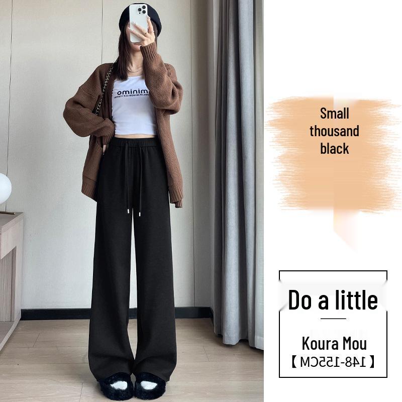 Spring High-Waisted Knitted Wide-Leg Pants for Women