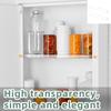 Acrylic Bathroom Shelf Set Clear Medicines Cabinet Insert with High Load Capacity for Home Office Storage