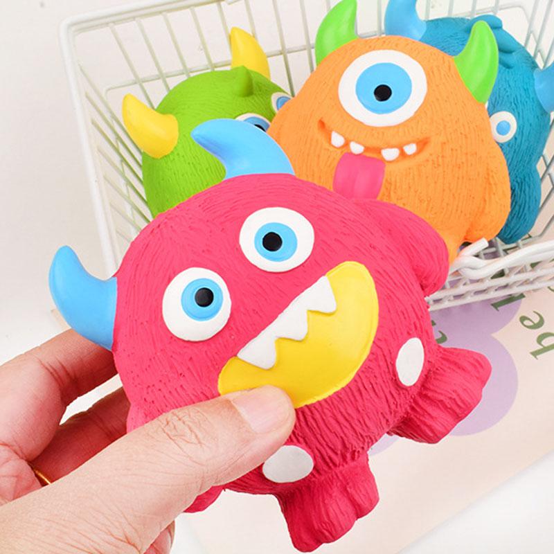 Squeaky Cyclops Monster Dog Toy Interactive Boredom Relief Pet Toy Soft Chew Play Toy for Puppy Small Medium Dogs Teething