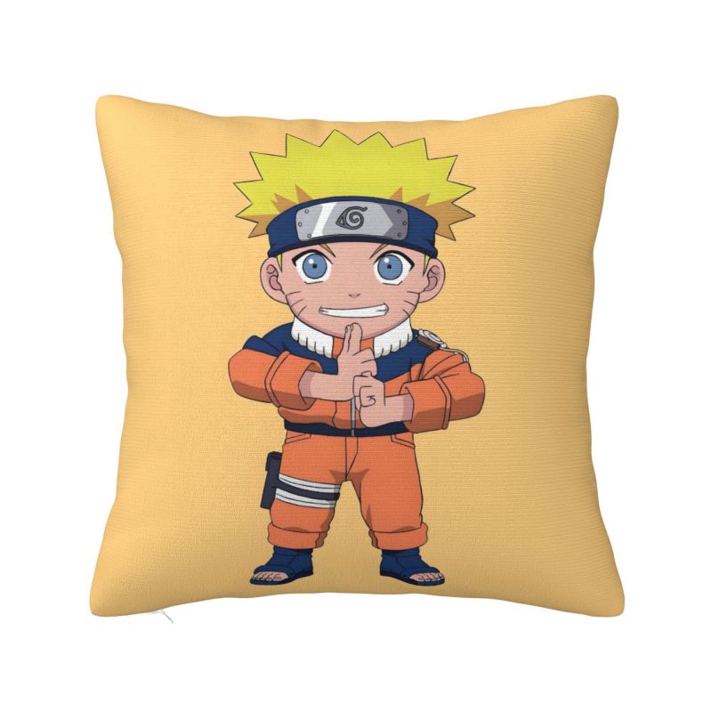 

Custom Modern Narutos Uzumaki Anime Cushion Cover for Sofa Soft Manga Throw Pillow Case 30cmx30cm