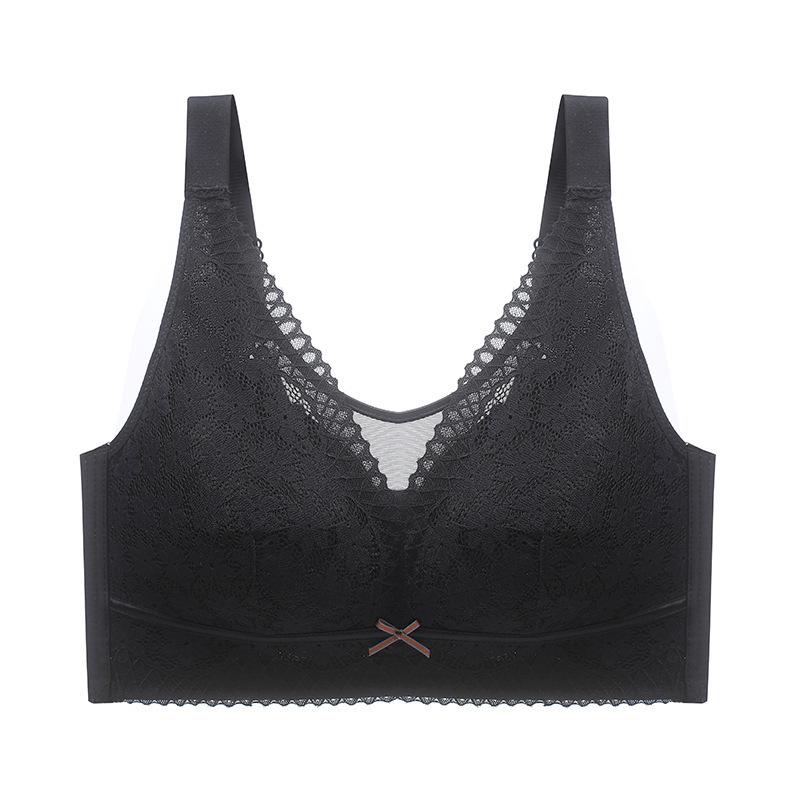 

Летний тонкий бюстгальтер без косточек и бретелек против обвисания – Большой размер, дизайн с поддержкой и защитой от выреза для визуально меньшего размера груди 36D чёрный