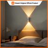 Double-Head LED Motion Sensor Night Light Wireless Rechargeable Wall Lamp RGB Mood Ambient Light for Stair Bedroom Living Room