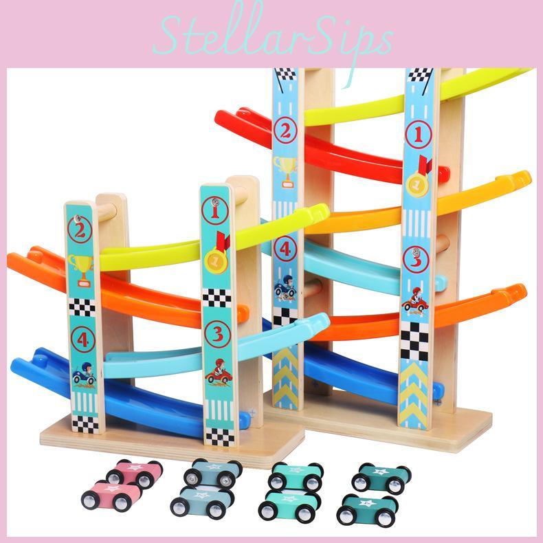 Fun Six Floor Racing Car Glider Track Set Children Puzzle Toy For Boys Girls And