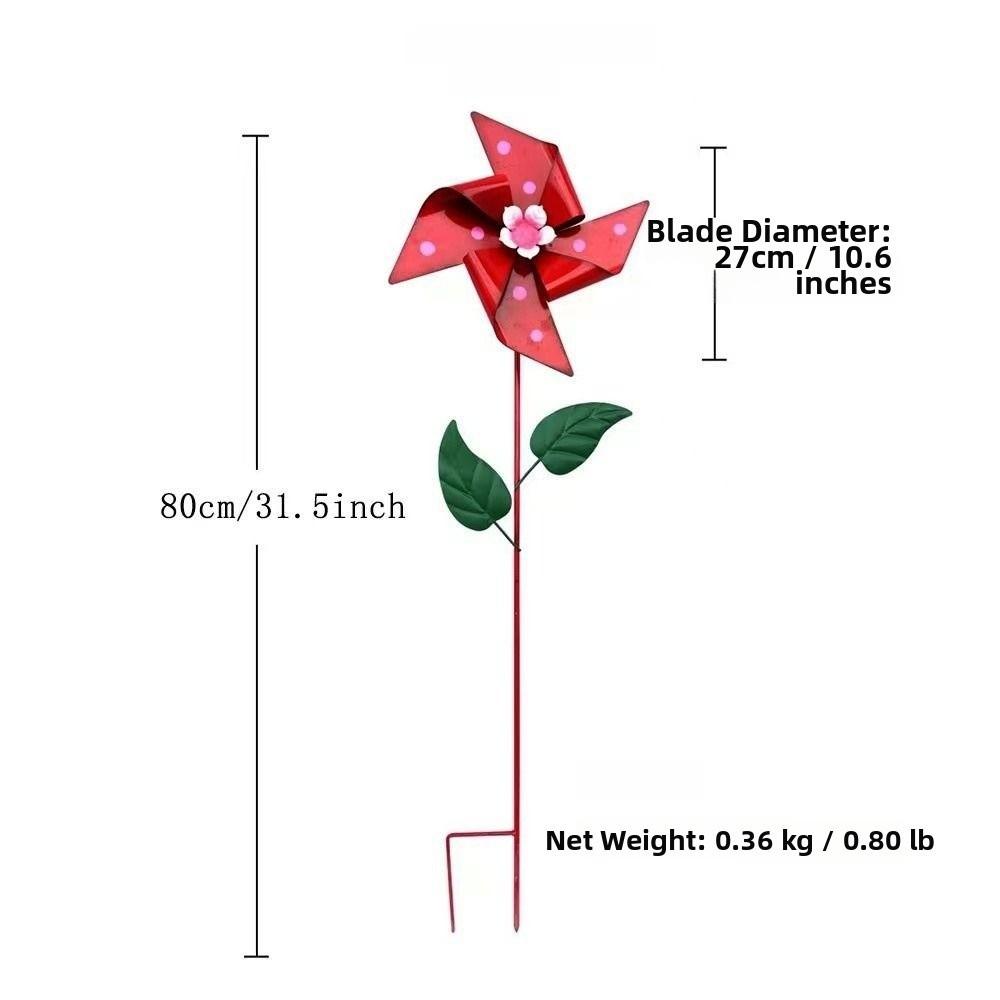 Eisenkunst Nordischer Rotator Eisen Einbetonierter Windmühlen Metall Garten Windrad Rotator