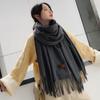 VISROVER New 20 Colors Woman Winter Scarf Fashion Female Shawls Cashmere Handfeeling Winter Wraps Solid Color Winter Hijab Gift