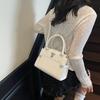 Handbag Woman Retro Pu Small Square Crossbody Bag For Daily Use