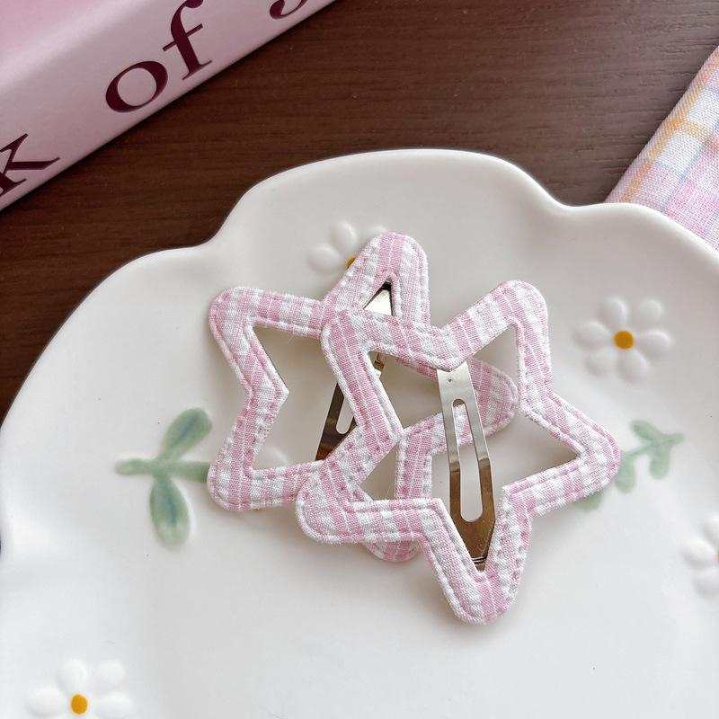 2Pcs/Set Sweet Colorful Polka Dot Fabric Bow Hair Clip Pearl Princess Barrettes for Girls Kids Cute Clip Headwear Accessories