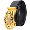 Elegant High-End Automatic Buckle Leather Belt – Versatile European & American Style for Men