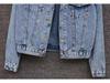 Plus Size Beaded Denim Jacket - Korean Style, Spring/Autumn Fashion for Women