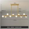 Dining Room Ceiling Chandelier Suspension Horizontal Glass Balls Chandeliers Kitchen Hanging Lamp Office Front Desk Lights