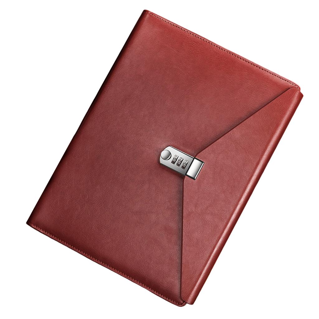 A4 File Folders for Business Including Password Closure and PU Cover to Maintain Organized and Professional Workspaces