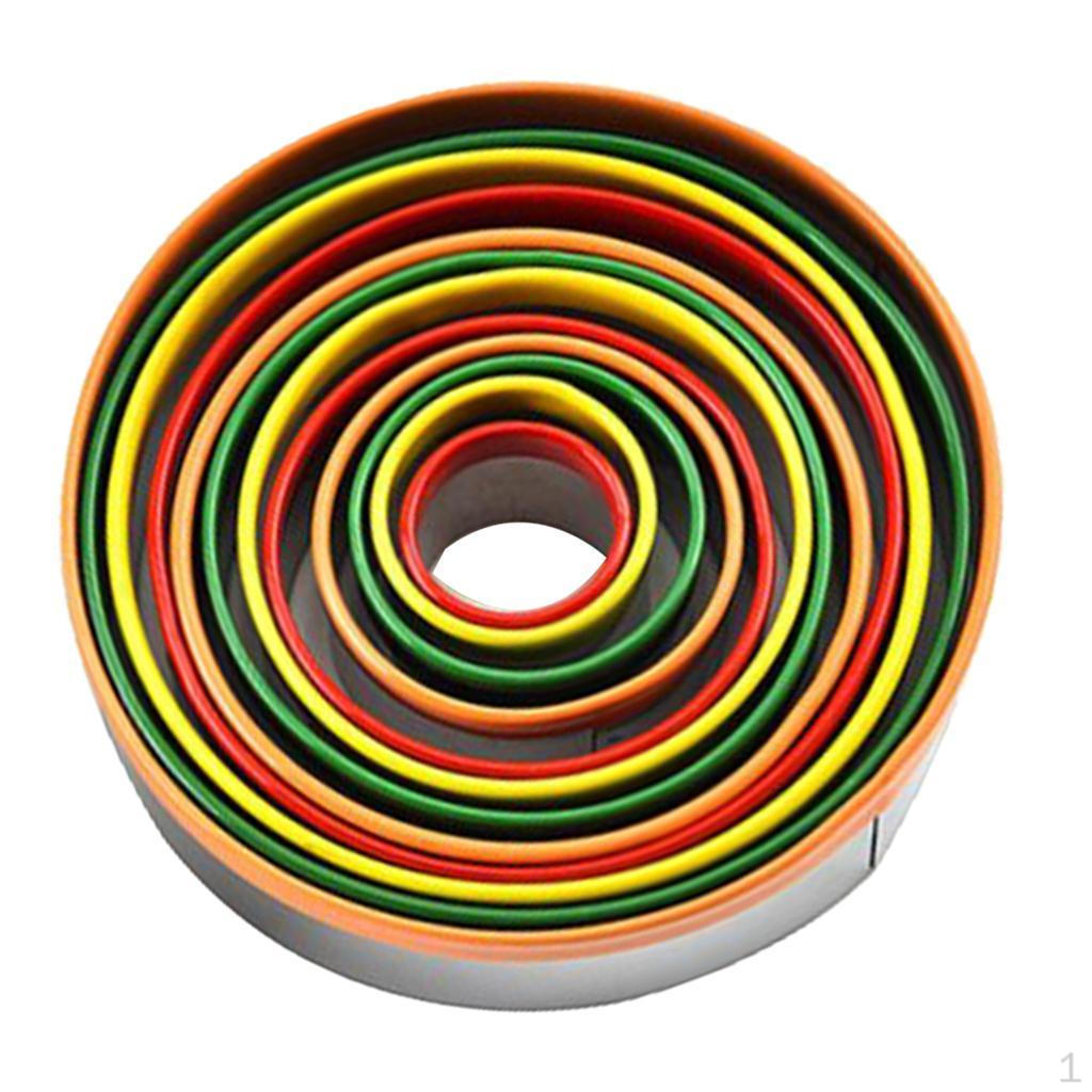 12 Pieces Cookie Cutter Stainless Steel DIY Set Colorful