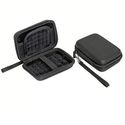 2.5inch SSD Case Water Resistant Shockproof Protective Bag Foam Lining Hard Shell External Hard Disk Case for Canvio Basics/WD