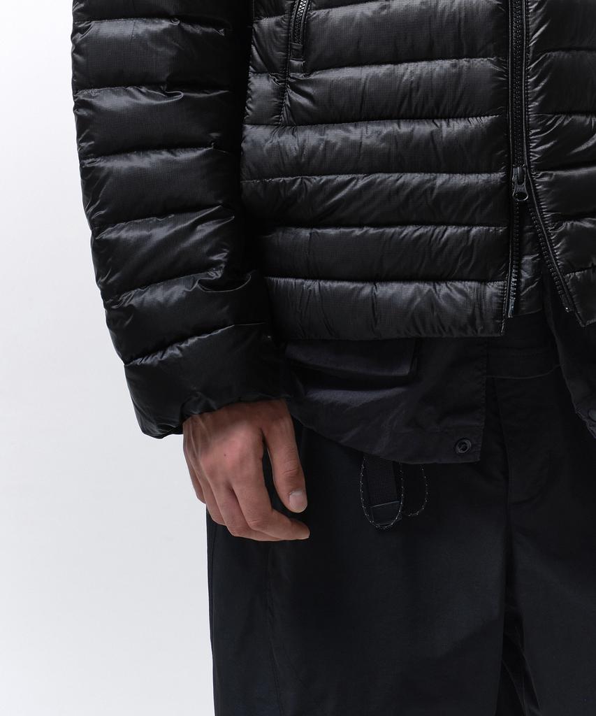 Musinsa Standard [City Leisure] Sheer Ripstop Hooded Light Down Jacket [Black]