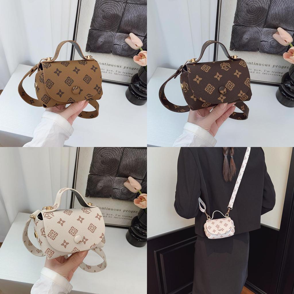 Small Pu Womens Crossbody Bag With Print Design Suitable For Daily Life Use