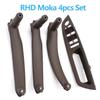 LHD RHD 4-teiliges Set Türfensterschalterblende Armlehnen-Zuziehgriffabdeckung Zierleiste Für BMW X5 X6 E70 E71 E72 2007-2014