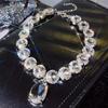 Vintage Duży Łezka Choker Luksusowe Naszyjniki Kryształowe Damskie Duży Naszyjnik z Dżetami na Biżuterię Ślubną
