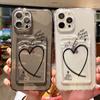 Card Holder Love Heart  Case For iPhone 11 13 16 Pro Max 14 15 12 7 8 Plus XR X Xs 16promax 13promax Card Slot Soft Funda Covers