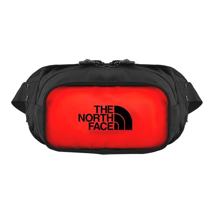 The North Face 3L Lightweight Sports Casual Waist Bag Outdoor Unisex Bags Red 3KZX-SH9 Red