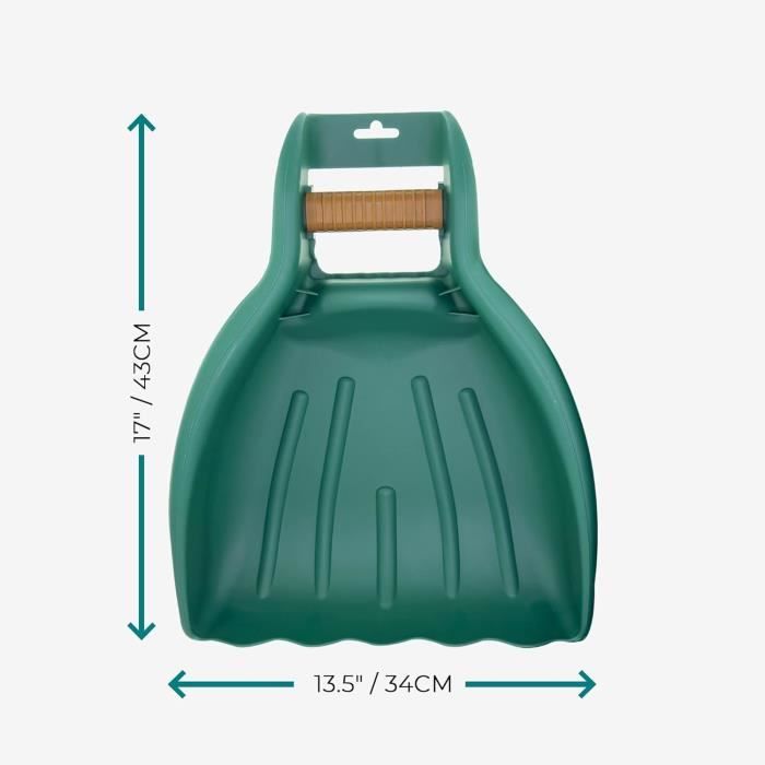 Ramasse feuilles - mekkapro - v2.0 - poignées confortables - plastique renforcé - rangement facile