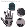 Winter Unisex Anti Collision Breathable Bike Gloves Cycling Equipment Black(black S)