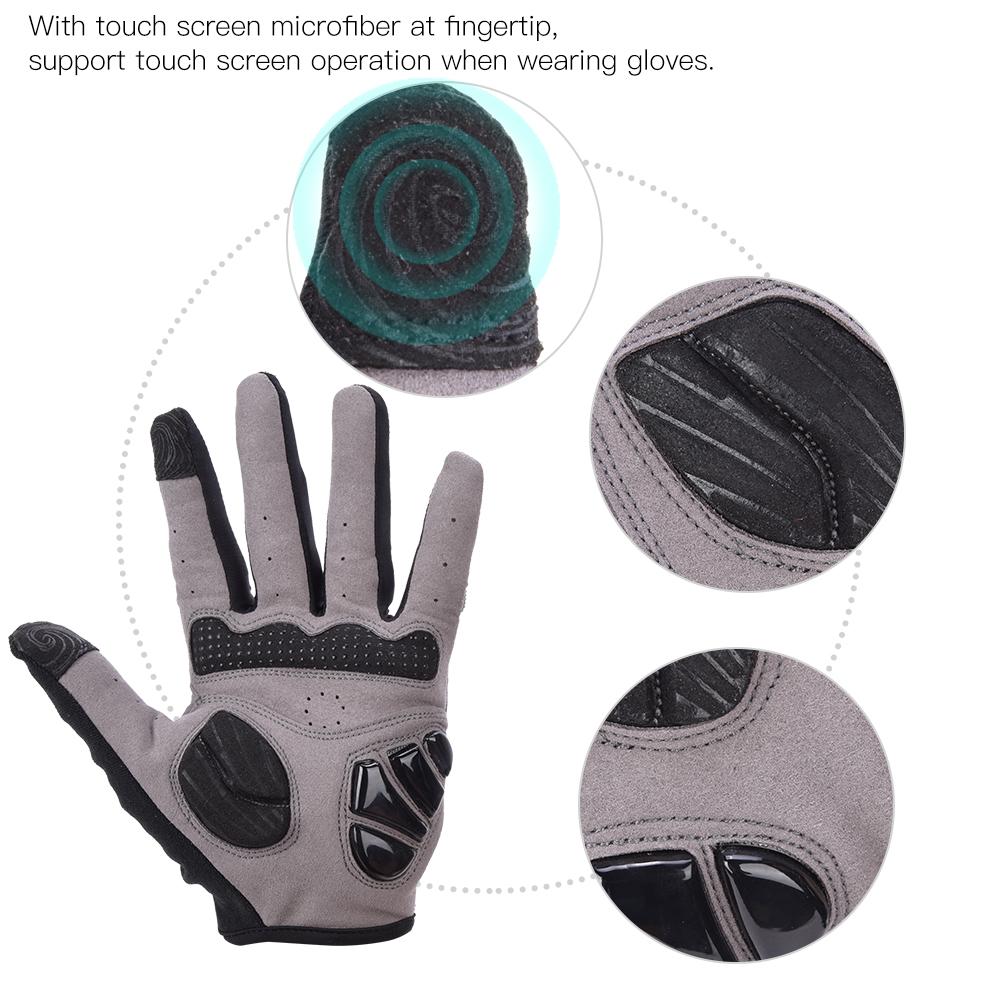 Winter Unisex Anti Collision Breathable Bike Gloves Cycling Equipment Black(black S)