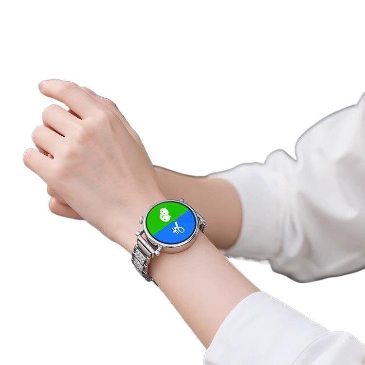 Damen-Smartwatch 2025: Bluetooth-Anrufe, Multifunktional mit Herzfrequenzmesser für Smartphone und Laufen.