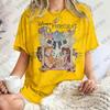 2026 New    Hercules Graphics Print Cotton T Shirt For Women Summer Short Sleeve Retro Tees Casual Oversized Couples Tops