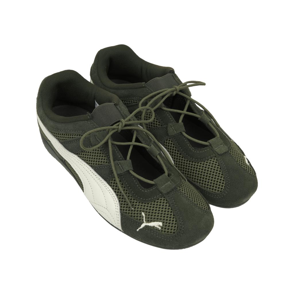 Puma Speedcat Go Olive Scuro Scarpe da Ginnastica da Donna Verde Bianco Caldo 403589-07