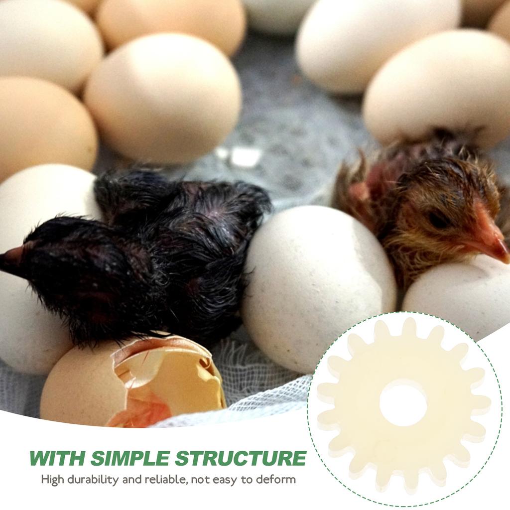 10 Stück Automatischer Eierwender Brutschrankteile Inkubatorzubehör Zubehör Zahnrad für Wendezubehör Reversibel