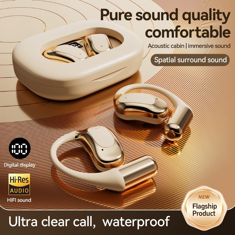 TWS Wireless Earbuds Sport Hook Earphones HiFi Stereo Deep Bass Long Battery Life Bluetooth Headphones for Running Gym