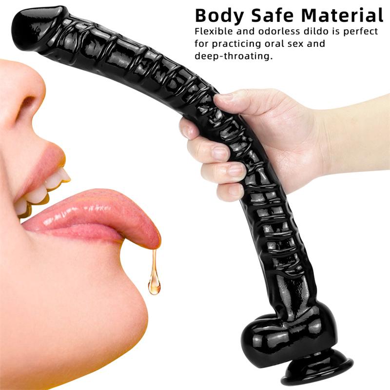 4cm Super Long 41cm Simulation Sucker Dildo Anal Plug Anal Female Thrusting Anal Sex Toy Sex Products