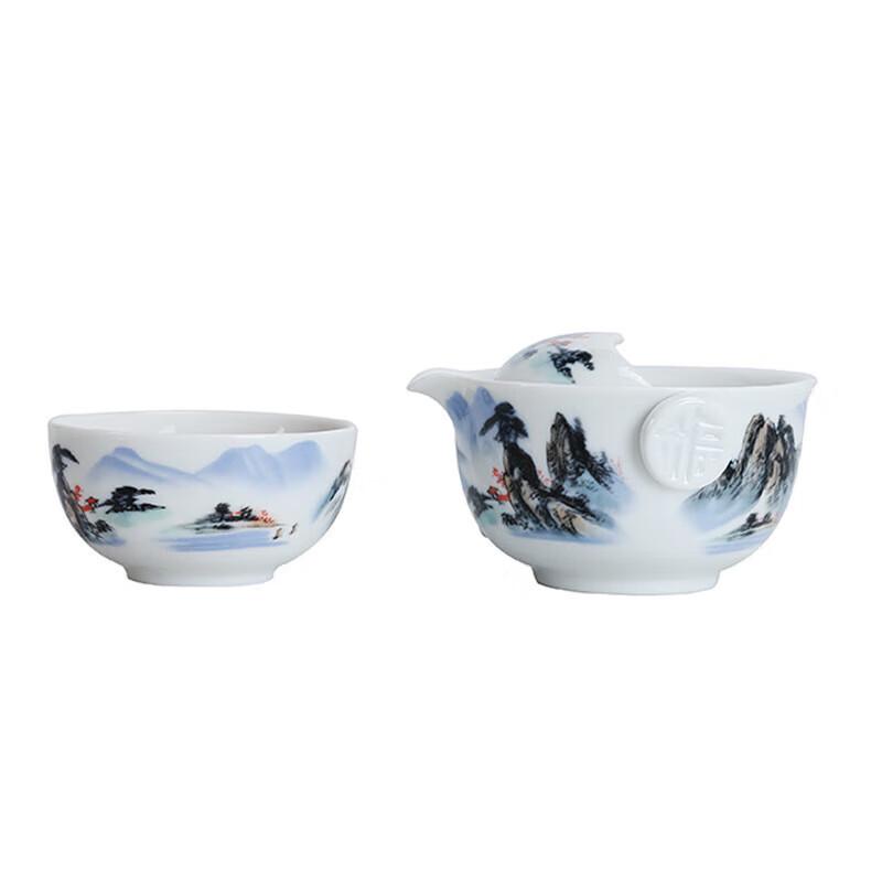 Chaxun Blue & White Portable Tea Set