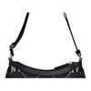 MLB Fashion Dark Pattern Embossed Vintage Diamond Floral Leather Crossbody Shoulder Bag Women bags Black 7ACRMD15N-50BKS