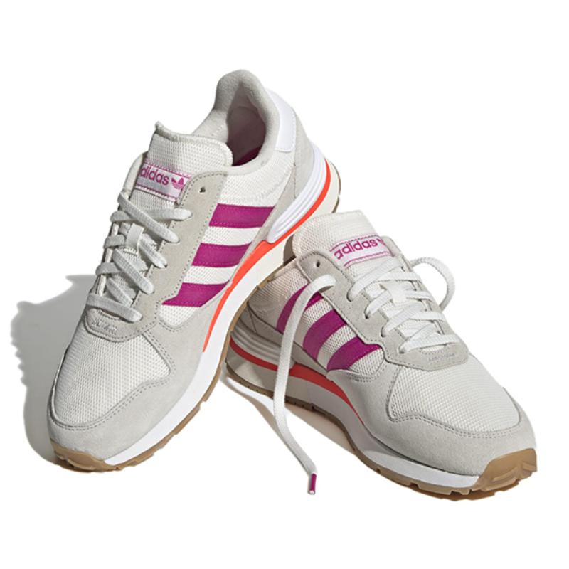 Adidas Originals Treziod Slip Resistant Abrasion Resistant Low top Running Shoes Women's Gray Purple Sneakers GY2454