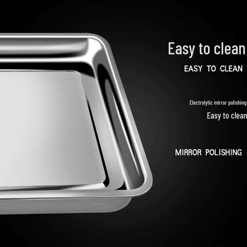 Jingqingfu Rechteckige Dampfschale aus Edelstahl 430 60x40cm