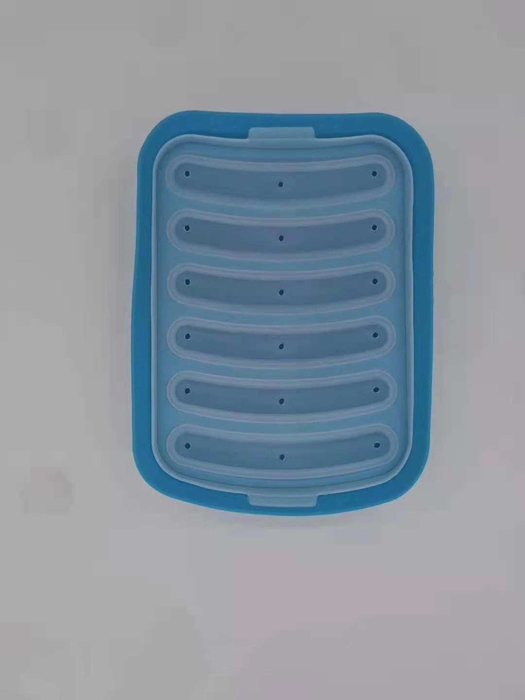 

Silicone Sausage Maker Mold DIY Silicone Handmade Hamburger Hot Dog Mold Reusable Kitchen Accessories Gadget for Cake Baking Pie синій